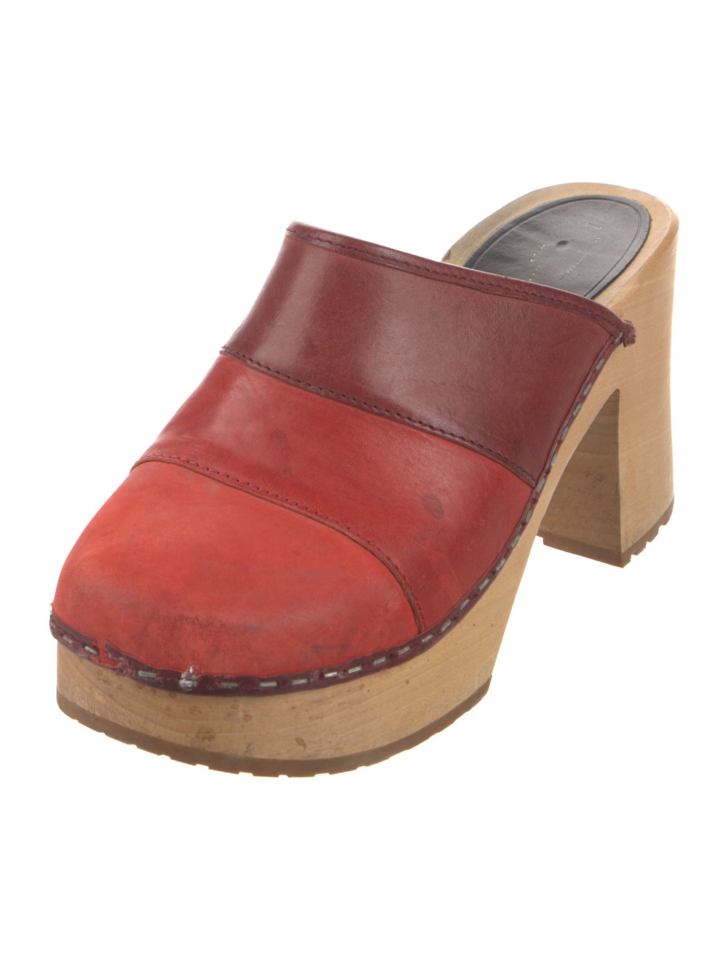 Swedish Hasbeens Leather Mules